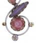 Preview: Twisted Flowers earrings in brown-multi/antique silver - Konplott